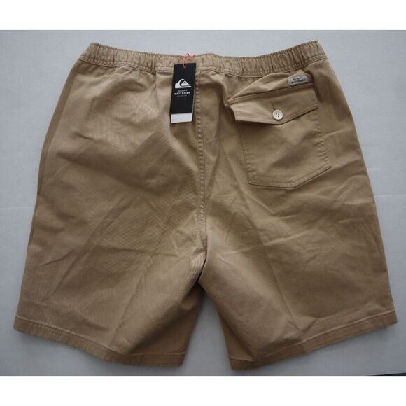 Quiksilver Waterman Collection Men's Sz XL Tan Cabo Shore Elasticized Shorts - Picture 2 of 5